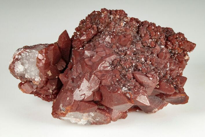 Natural Red Quartz Crystal Cluster - Morocco #199108